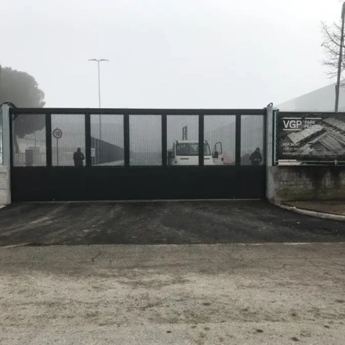 Cancello Vgp Park Con Lamiera Stirata
