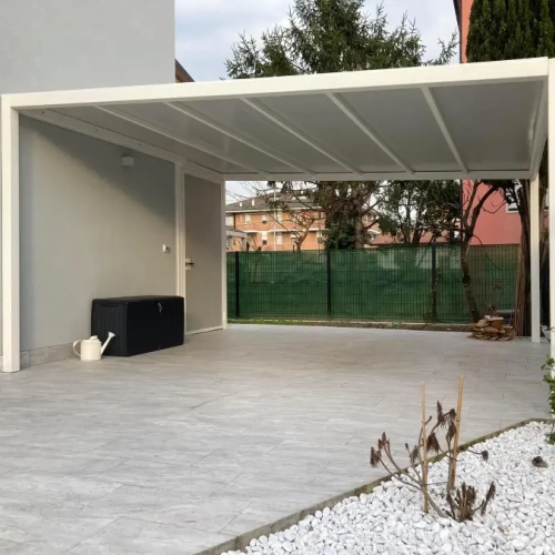 Copertura Auto Addossata Al Fabbricato