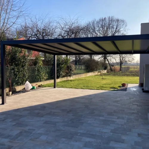 Copertura Auto In Tubolari 120x120 E Pvc 