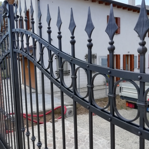 Particolare Cancello In Ferro Battuto